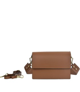 LOET leather shoulder & crossbody bag- Tan